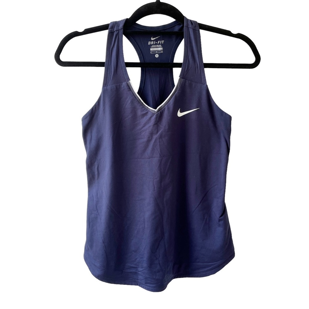 NIKE Navy Dri-Fit Athletic Tank Top Women’s S